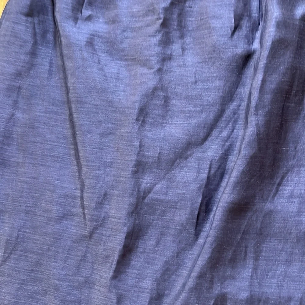 J. CREW Silk/Linen Strapless Dress Purple Sz 6